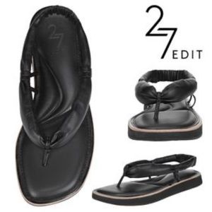 Black Sling Back Sandals